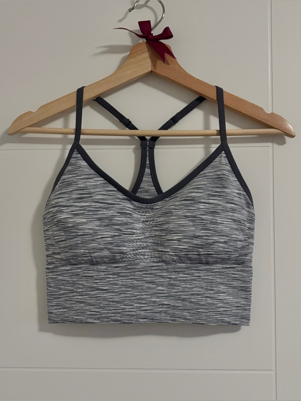 New Balance Grey Strappy Sports Bra